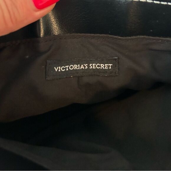 Victoria’s Secret Orange & Black Wristlet Sleek Clutch + Phone Wallet - Picture 6 of 7